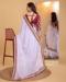 Picture of Pretty Organza Lavender Saree