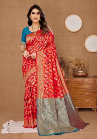 Picture of Admirable Silk Red Saree