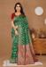 Picture of Nice Silk Dark Green Saree