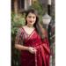 Picture of Bewitching Cotton Dark Red Saree