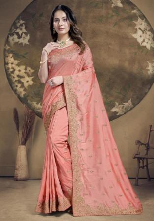 Picture of Exquisite Silk Burly Wood Saree