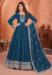 Picture of Silk Midnight Blue Straight Cut Salwar Kameez