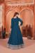 Picture of Silk Midnight Blue Straight Cut Salwar Kameez