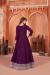 Picture of Pretty Silk Purple Straight Cut Salwar Kameez