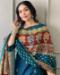 Picture of Rayon & Silk Midnight Blue Readymade Salwar Kameez