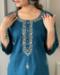 Picture of Rayon & Silk Midnight Blue Readymade Salwar Kameez