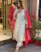 Picture of Nice Rayon & Silk White Readymade Salwar Kameez