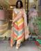 Picture of Enticing Rayon & Silk Linen Readymade Salwar Kameez