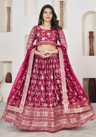 Picture of Enticing Georgette Pink Lehenga Choli