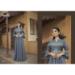 Picture of Wonderful Chiffon Slate Grey Readymade Gown