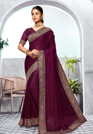 Picture of Pleasing Silk Brown Saree