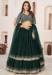 Picture of Excellent Georgette Dark Green Lehenga Choli