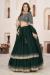 Picture of Excellent Georgette Dark Green Lehenga Choli