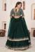 Picture of Excellent Georgette Dark Green Lehenga Choli