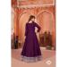 Picture of Classy Silk Brown Anarkali Salwar Kameez