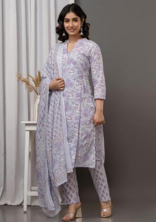 Picture of Grand Light Steel Blue Readymade Salwar Kameez