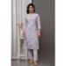 Picture of Grand Light Steel Blue Readymade Salwar Kameez