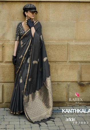 Picture of Amazing Silk Black Saree