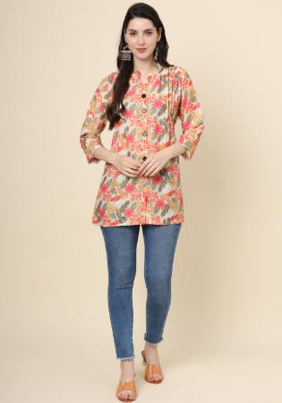 Picture of Classy Cotton Rosy Brown Kurtis & Tunic