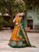 Picture of Graceful Silk Dark Orange Lehenga Choli