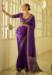 Picture of Nice Satin & Silk Brown Saree