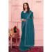 Picture of Beautiful Chiffon Teal Saree