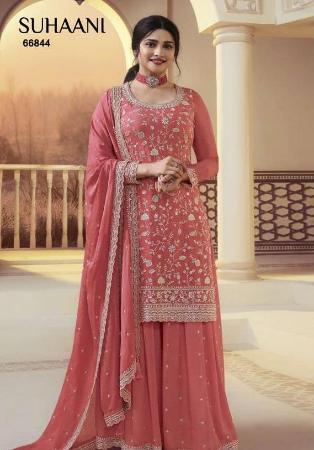 Picture of Appealing Chiffon Sienna Straight Cut Salwar Kameez