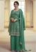 Picture of Elegant Chiffon Sea Green Straight Cut Salwar Kameez