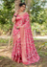 Picture of Beauteous Silk Pale Violet Red Saree