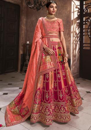 Picture of Amazing Silk Rosy Brown Lehenga Choli