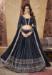 Picture of Fine Georgette Navy Blue Lehenga Choli