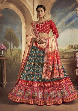 Picture of Fine Silk Dim Gray Lehenga Choli