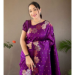 Picture of Delightful Silk Purple Saree