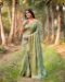 Picture of Fascinating Silk Dark Khaki Saree