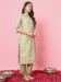 Picture of Classy Silk Tan Readymade Salwar Kameez