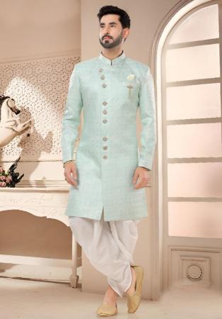 Picture of Alluring Silk Powder Blue Kurtas