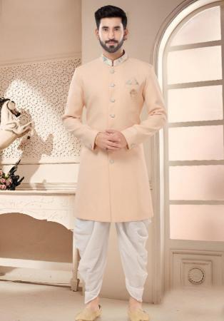 Picture of Taking Silk Pale Golden Rod Kurtas