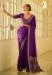 Picture of Comely Satin & Silk Purple Saree