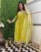 Picture of Beautiful Chiffon Yellow Readymade Salwar Kameez