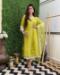 Picture of Beautiful Chiffon Yellow Readymade Salwar Kameez