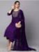 Picture of Taking Chiffon Purple Readymade Salwar Kameez