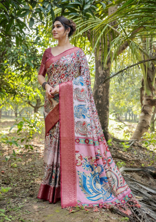 Picture of Exquisite Silk Dim Gray Saree