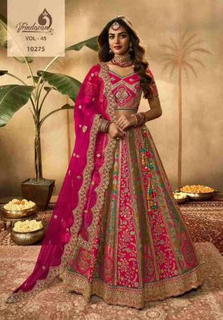 Picture of Pleasing Silk Dark Khaki Lehenga Choli