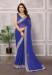 Picture of Resplendent Georgette Dark Slate Blue Saree