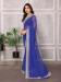 Picture of Resplendent Georgette Dark Slate Blue Saree