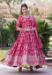 Picture of Excellent Georgette Medium Violet Red Readymade Gown