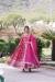 Picture of Excellent Georgette Medium Violet Red Readymade Gown