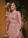 Picture of Shapely Net Rosy Brown Anarkali Salwar Kameez