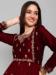 Picture of Charming Silk Maroon Readymade Salwar Kameez