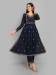 Picture of Grand Silk Dark Slate Blue Readymade Salwar Kameez